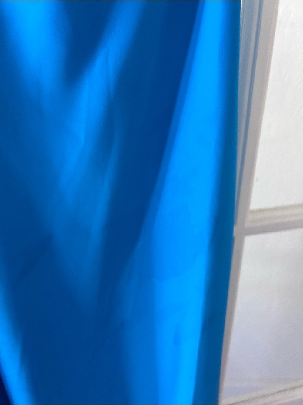 Astr Bright Blue Ruched Bodice Spaghetti-Strap Midi Dress - Picture 4 of 5